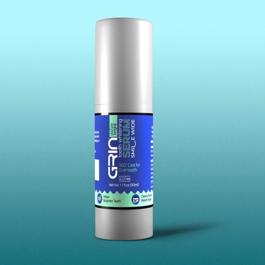 GRIN Dazzle Bright Teeth Whitening Serum | 360° Oral Care | SLS-Free & Non Invasive Formula | Removes Stains & Boosts Confidence | Net Wt. 1.01 fl. oz (30 mL)
