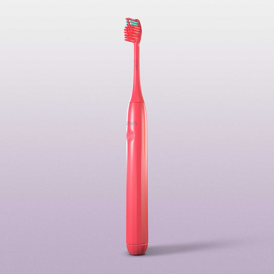 GRIN Technology Electric Toothbrush with 5x Plaque Removal Power | 3 Brushing Modes (Whitening, Clean, Sensitive) | 6-Month Battery Life | IPX7 Waterproof | 2 Replacement Heads & Travel Case