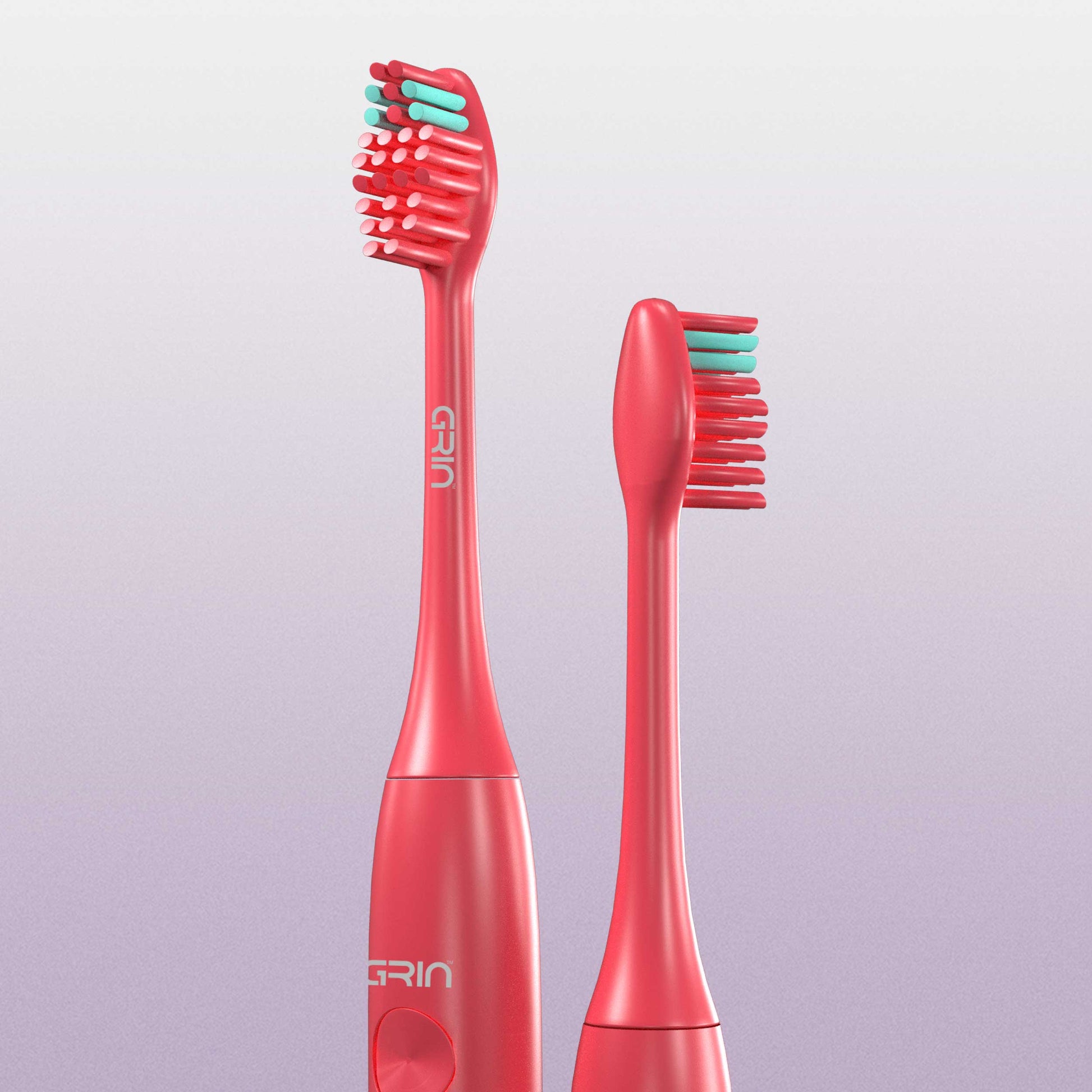 GRIN Technology Electric Toothbrush with 5x Plaque Removal Power | 3 Brushing Modes (Whitening, Clean, Sensitive) | 6-Month Battery Life | IPX7 Waterproof | 2 Replacement Heads & Travel Case