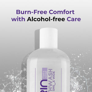 GRIN Acai Berry Mouthwash with 2x Plaque Reduction | 24-Hour Fresh Breath |  Alcohol-Free & Antioxidant-Rich Formula | Soothes Gums in one Use | 300 mL  Bottle